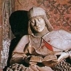 Escultura de El Doncel en la catedral de Sigüenza